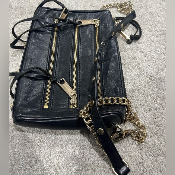 REBECCA MINKOFF leather crossbody 5 zip - Picture 3 of 4